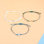 choice of all String Bracelets for Women Boho Wave Surfer Beach Wear Cute Bracelets Set Summer Friendship Jewelry Accessories Beach Stuff - color: C3:3 pcs green mountain string bracelets