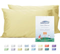 Sunflower Queen Pillowcases Set of 2, 100% Cotton Queen Size Pillow Cases 2, 20×30 inches Honeyed Straw, Soft and Breathable - color: Honeyed Straw, size: Queen (20"x30")