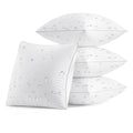 MIULEE Pack of 4 18x18 Outdoor Pillow Inserts, Waterproof Decorative Square Throw Pillow Inserts for Patio Sofa Garden Porch Couch - size: 18x18 Inch