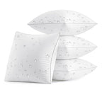 MIULEE Pack of 4 18x18 Outdoor Pillow Inserts, Waterproof Decorative Square Throw Pillow Inserts for Patio Sofa Garden Porch Couch - size: 18x18 Inch