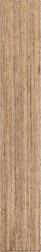 Rugs.com - Braided Jute Rug – 16 Ft Runner Natural Hand Braided Jute Rug – Eco-Friendly Coastal Style for Hallways and Entryways - size: 2'7" x 16'5" (Runner)