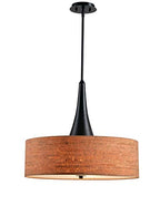 Kenroy Home Bulletin 3 Light Pendant with Tan Finish, Casual Style, 19.5" Height, 22" Width, 22" Depth - color: Oil-Rubbed Bronze
