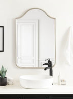 Fellows Framed Arch Wall Mirror - color: Silver
