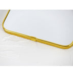 Arched Wall Mirror with Plastic Frame Arched Bathroom Mirror (Gold, 10.24" L x 6.5" W) - size: 10.2"L x 6.5"W