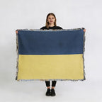 Pure Country Weavers Ukraine Flag Blanket - Gift Tapestry Throw Woven from Cotton - Made in The USA (69x48) - color: Ukraine Flag