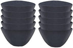 Non-Woven Fabric Plant Grow Bags Replacement Coco Liner Window Basket,Trough Shaped Wall and Deck Mount Planters,Round Hanging Basket (10-Pack, 12)