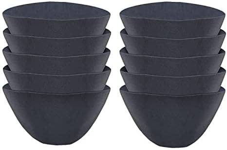Non-Woven Fabric Plant Grow Bags Replacement Coco Liner Window Basket,Trough Shaped Wall and Deck Mount Planters,Round Hanging Basket (10-Pack, 12)