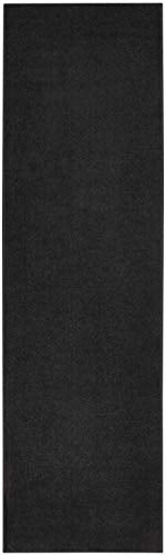 Nourison Home Nourison Essentials Black 2'2" x 7'6" Area Rug - Easy Clean, Non Shedding, Bed Room, Living Room, Dining Room, Kitchen (8' Runner) - color: Black, size: 2'2" x 7'6" (Runner)