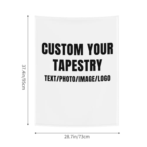 Personalized Tapestry Custom Tapestry Upload Images Banners and Signs Customize For Bedroom Tapestrys Decor Living Room Home - size: 29"L x 37"W