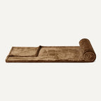 Amazon Basics Soft Fleece Throw Blanket, Very Cozy Blanket for Couch & Sofa, Warm, 50 x 60 Inches, Brown - color: Brown, size: 50 x 60 inches
