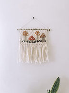 Handmade Woven Embroidered Yarn Wall Hanging Decor