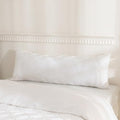 JELLYMONI Pillowcases Body Size White 1 Pack Boho Plaid Bed Pillow Covers 20x54in Polyester Envelope Pillow Shams Tufted Bohemian Jacquard Knit Textured (Pillows are not Included) - color: 04 - White - Grid, size: 54" x 20" (Pack of 1)