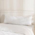 JELLYMONI Pillowcases Body Size White 1 Pack Boho Plaid Bed Pillow Covers 20x54in Polyester Envelope Pillow Shams Tufted Bohemian Jacquard Knit Textured (Pillows are not Included) - color: 04 - White - Grid, size: 54" x 20" (Pack of 1)