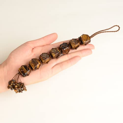 Hanging Ornaments Natural Tiger Eye Ornaments Home Decor Gemstones Reiki Feng Shui Ornament Window Wall Ornament - color: A-style 4