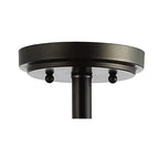 JONATHAN Y 14" Black and Light Taupe Wood Beaded LED Semi Flush Mount Light, Boho Farmhouse 3-Light Ceiling Chandelier with Cream Wood Bead Shade for Nursery, Bedroom JYL9020A - color: Black/Light Taupe