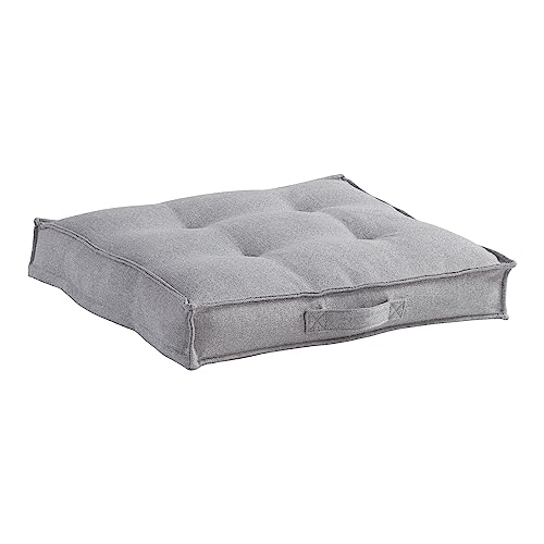 South Pine Porch Mila Square Tufted Pillow Style Dog Bed, Cement, Medium (32" x 32") - color: Cement, size: Medium (32" x 32")