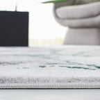 SAFAVIEH Craft Collection Runner Rug - 2'3" x 8', Grey & Green, Modern Abstract Design, Non-Shedding & Easy Care, Ideal for High Traffic Areas in Living Room, Bedroom (CFT877Y) - color: Grey/Green, size: 2'3" x 8' (Runner)
