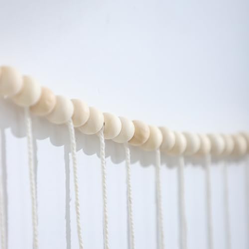 Boho Spring Easter Wall Decor Purple & Pink Tassels Garland Macrame Wall Hanging with Wooden Beads for Nursery Girls Bedroom Gift Party Dorm Living Room Home Decor Aesthetic - color: Purple