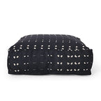 Foamma Pouf Ottoman Dark Blue, 25"x25"x8" - Square Ottoman Foot Rest for Living Room and Bedroom, Pouf Footstool, Foot Rest for Couch, Boho Furniture for Home - color: Dark Blue 2
