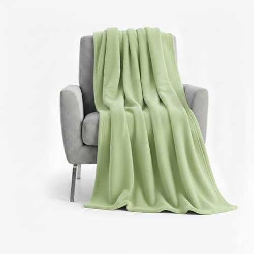 50x60 Throw Blankets, Ultra Soft Hypoallergenic Fleece Fall Throw Blanket for Livingroom, Couch, Chair, Bed, Fern Green - color: Fern Green