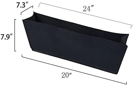 Non-Woven Fabric Plant Grow Bags Replacement Coco Liner Window Basket,Trough Shaped Wall and Deck Mount Planters,Round Hanging Basket (4Pack, 24)