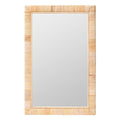 Bali & pari Lankston Bohemian Natural Rattan Rectangular Accent Wall Mirror