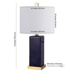 SAFAVIEH Lighting Collection Wendi Modern Navy Blue Ceramic 22-inch Bedroom Living Room Home Office Desk Nightstand Table Lamp (LED Bulb Included)