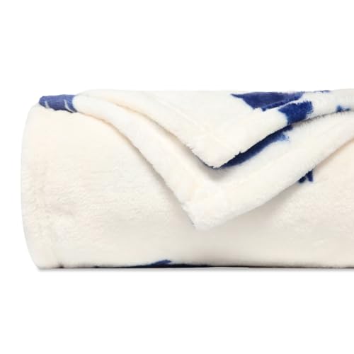 MACEVIA Flannel Fleece Penguin Throw Blanket, Cute & Soft for Bed, Sofa, Travel & Camping, 260GSM (Navy, 50"x60") - color: Penguin Print Navy, size: Flannel Fleece (50x60 IN)