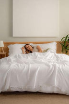 Muslin Blanket - Pure 100% Turkish Cotton Airy Soft Light Versatile Gauze Throw Blanket for Bed, Couch, Sofa (White, King Size (95" x 110" inch)) - color: White, size: King Size ( 95" x 110" inch )