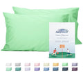 Sunflower Queen Pillowcases Set of 2, 100% Cotton Queen Size Pillow Cases 2, 20×30 inches Green Ash, Soft and Breathable - color: Green Ash, size: Queen (20"x30")