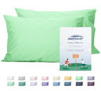 Sunflower Queen Pillowcases Set of 2, 100% Cotton Queen Size Pillow Cases 2, 20×30 inches Green Ash, Soft and Breathable - color: Green Ash, size: Queen (20"x30")