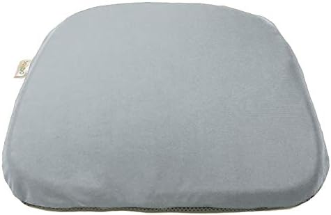 Yogibo Cushibo Gel Seat Cushion for Long Sitting Pressure Relief, Office Desk Chair, Computer, Car, Meditation, Floor Seating Pad, Non-Slip, Indoor and Outdoor, Water Resistant Cover, Light Grey