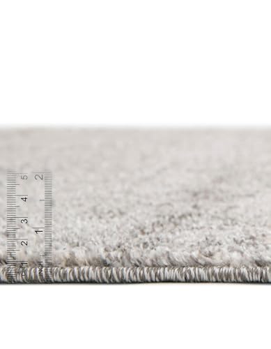 Rugs.com Angelica Collection Rug – 10 Ft Runner Gray Medium Rug Perfect for Hallways, Entryways - color: Grey, size: 2'7" x 10' (Runner)