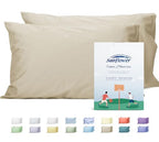 Sunflower Queen Pillowcases Set of 2, 100% Cotton Queen Size Pillow Cases 2, 20×30 inches Light Brown, Soft and Breathable - color: Light Brown, size: Queen (20"x30")
