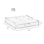 South Pine Porch Mila Square Tufted Pillow Style Dog Bed, Cream, Large (40" x 40") - color: Cream, size: Large (40" x 40")