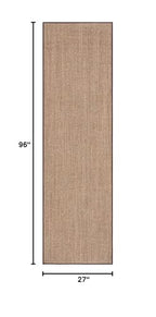 Martha Stewart x SAFAVIEH Area Rug Collection - 2'3" x 8' Runner, Light Brown, Sisal & Jute, Farmhouse Style, Ideal for Living Room, Bedroom, Foyer, Hallway (MSR9501T) - color: Light Brown, size: 2'3" x 8' (Runner)