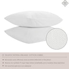 Bioweaves 100% Organic Cotton Breathable Pillow Protectors GOTS Certified with Zipped Closure – Youth - 16” x 22”, 2-Pack - size: Youth - 16"x22" - 2 pack