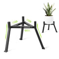 Metal Plant Stand Indoor Outdoor- Anti-Rust Metal Plant Stand, Stable Corner Plant Stands Fits 5.9 to 8.7 Inches Pots, Adjustable Heavy Duty Plant Pot Flower Holder for Patio, Garden, Home, Black - 1 Pack - size: M