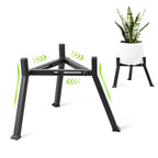 Metal Plant Stand Indoor Outdoor- Anti-Rust Metal Plant Stand, Stable Corner Plant Stands Fits 5.9 to 8.7 Inches Pots, Adjustable Heavy Duty Plant Pot Flower Holder for Patio, Garden, Home, Black - 1 Pack - size: M