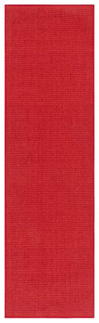 Martha Stewart x SAFAVIEH Area Rug Collection - 2'3" x 8' Runner, Red, Sisal & Jute, Farmhouse Style, Ideal for Living Room, Bedroom, Foyer, Hallway (MSR9501Q) - color: Red, size: 2'3" x 8' (Runner)