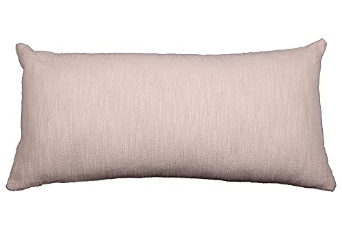 Trade Star Throw Pillow Cover Oblong Pillow Cases 100% Cotton Solid Pillow Cases Handloomed Decorative Pillow Covers Authentic Indian Ethnic Shams for Bed Decor (Ivory Solid, 12x24 Inches) - color: Ivory (Solid), size: 24" x 12" (Pack of 1)