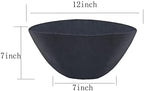 Non-Woven Fabric Plant Grow Bags Replacement Coco Liner Window Basket,Trough Shaped Wall and Deck Mount Planters,Round Hanging Basket (5-Pack, 12)