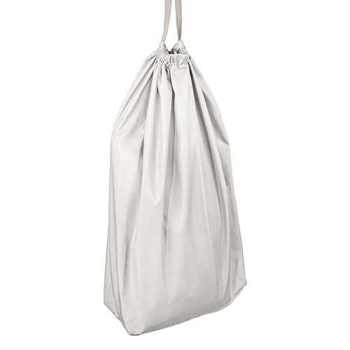 Household Essentials Door Hanging Laundry Bag, Washable Canvas Bag with Loop Handle, Holds Two Loads of Laundry, Great for Dorms and Small Spaces, Grey - color: Grey