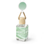 Vanilla Mist Hanging Car Air Freshener Diffuser, 15ml Reed Wick Essential Oil Bottle with Adjustable Rearview Mirror Clip, Long-Lasting Car Scent for Cars SUVs Trucks