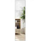 Ruomeng Full Length Wall Mirror Tiles - 10" x 10" x 4Pcs Frameless Full Body Mirror Tiles Wall Mounted Mirror for Home Gym Vanity Bedroom, Living Room - size: 10"x10"-4pcs