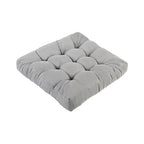 Meditation Floor Cushions, Thickened Floor Pillow for Adults, Large Square Pillows Seat Cushion for Tatami Living Room Yoga, Memory Sponge Block Added, 22x22 Inch, Grey