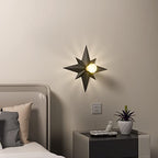 2 Pack Black Flush Mount Ceiling Light - 11.8 inch Star Lights Fixture Hallway Lighting Fixtures Ceiling Flush Mount Light Fixture for Kitchen Bathroom Bedroom Laundry Room (Bulb not included) - color: 2 Pcs Black Ceiling Light
