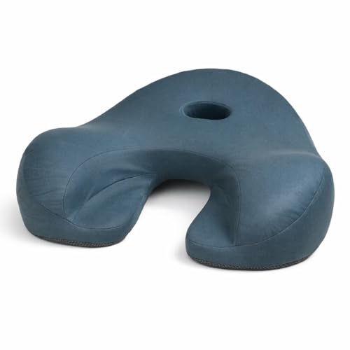 AetherForm Orthopedic Meditation Cushion – Three-Point Ergonomic Floor Seat with Tailbone Relief & Contoured Support for Mindful Sitting, Yoga, and Relaxation (Gray) - color: Grey