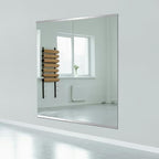 Ruomeng Home Gym Mirror, 48''x24''x2PCS Full Length, Large Frameless Body Mirror Tempered Glass for Gym, Workout, Yoga, Garage, Dance Studio - size: 48"x24"-2pcs