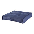 Square Tufted Floor Pillow with Removable Cover, Cobalt, Large (40") - color: Cobalt, size: Large (40")